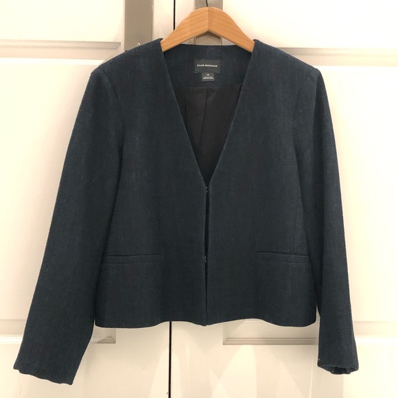 Club Monaco Jackets & Blazers - Club Monaco Textured Cropped Jacket